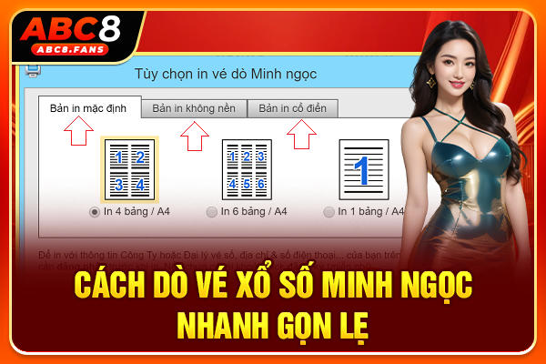 Cách dò vé xổ số Minh Ngọc nhanh gọn lẹ