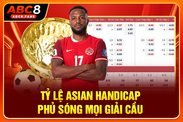 Tỷ lệ Asian Handicap phủ sóng mọi giải cầu